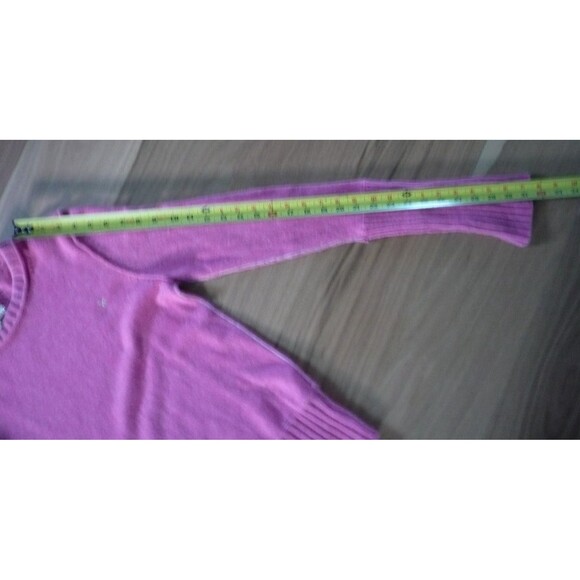 Vtg Y2K American Eagle Outfitters Preppy Pink L Fuzzy Angora Sweater Feminine - Picture 13 of 14